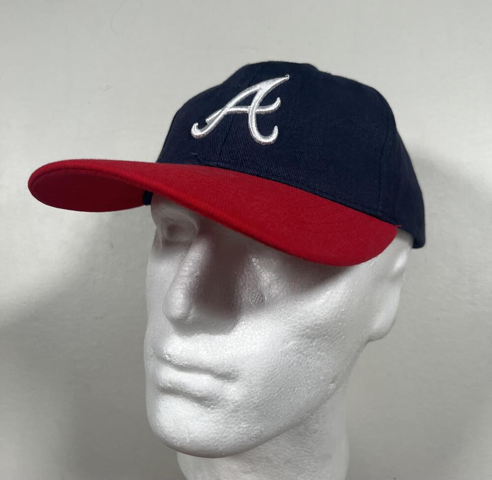 Atlanta Braves Hat Cap Strap Back Mens One Size Blue Red MLB Baseball Chevrolet